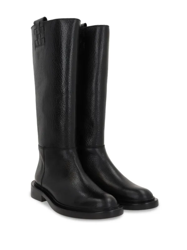 Hereu Anella Leather Boots | Black | FARFETCH