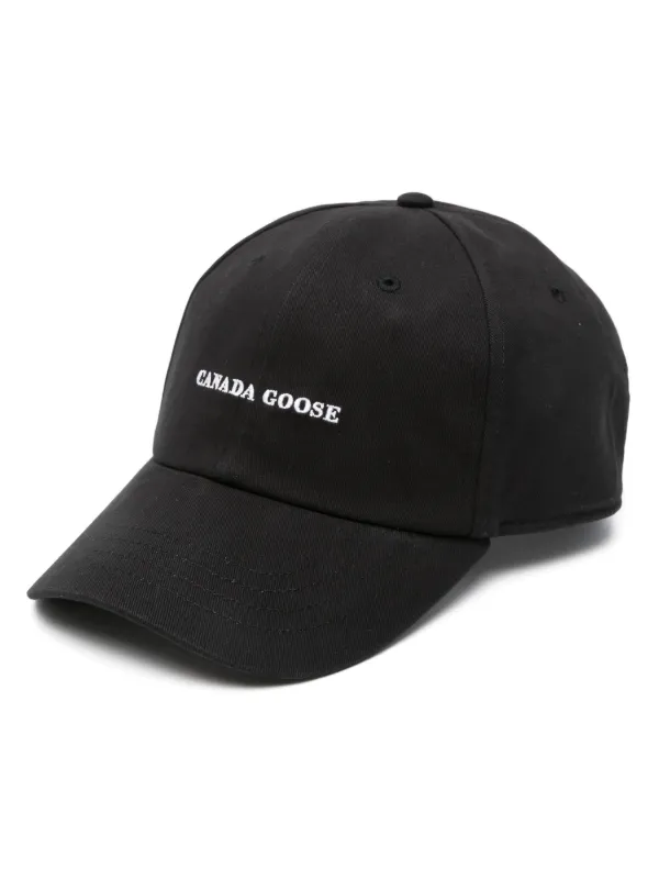 Canada Goose Cotton Baseball Cap in Black