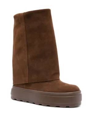 【CASADEI】 Scarlet スエード アンクルブーツ Casadei Scarlet 105mm レザーブーツ | ブラック | FARFETCH JP