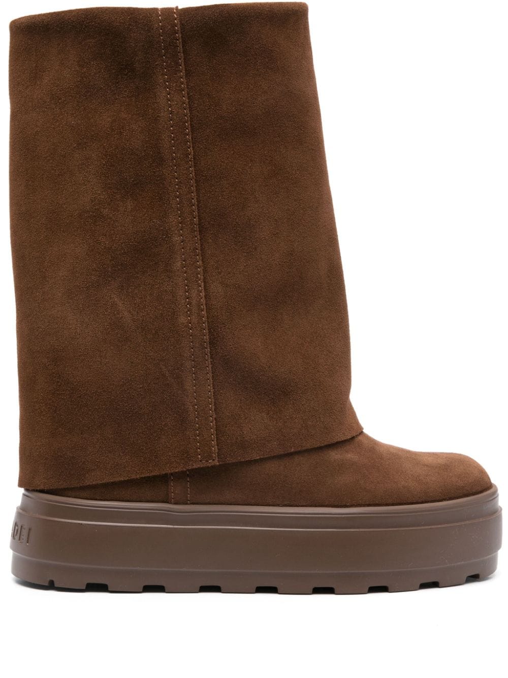 Shop Casadei 80mm New Double Face Boots In Brown