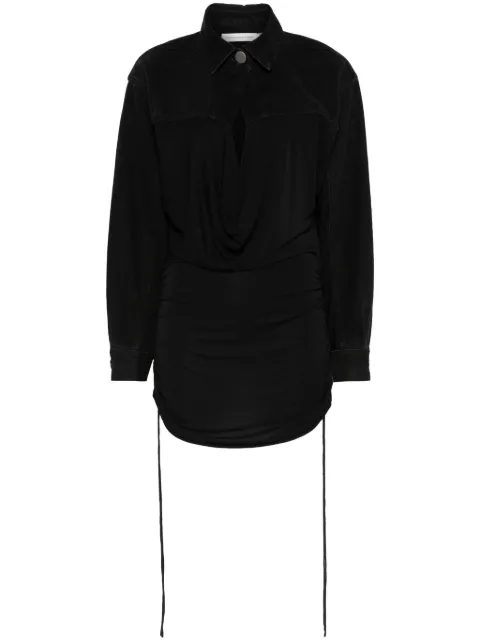 Christopher Esber Sevilla denim wrap dress
