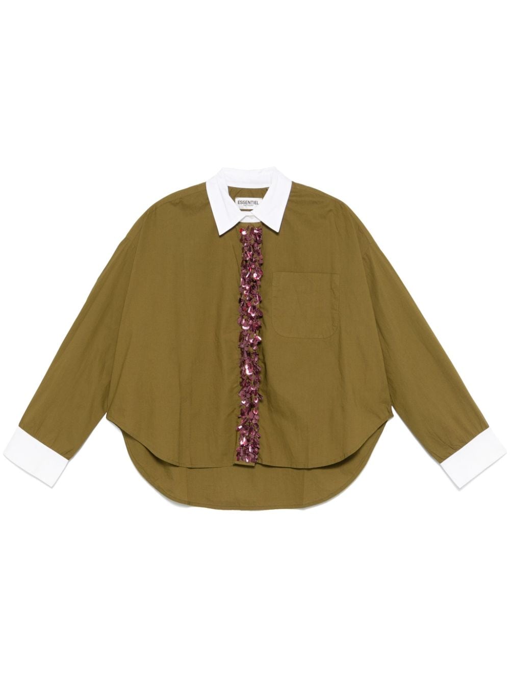 Shop Essentiel Antwerp Gail Shirt In Green