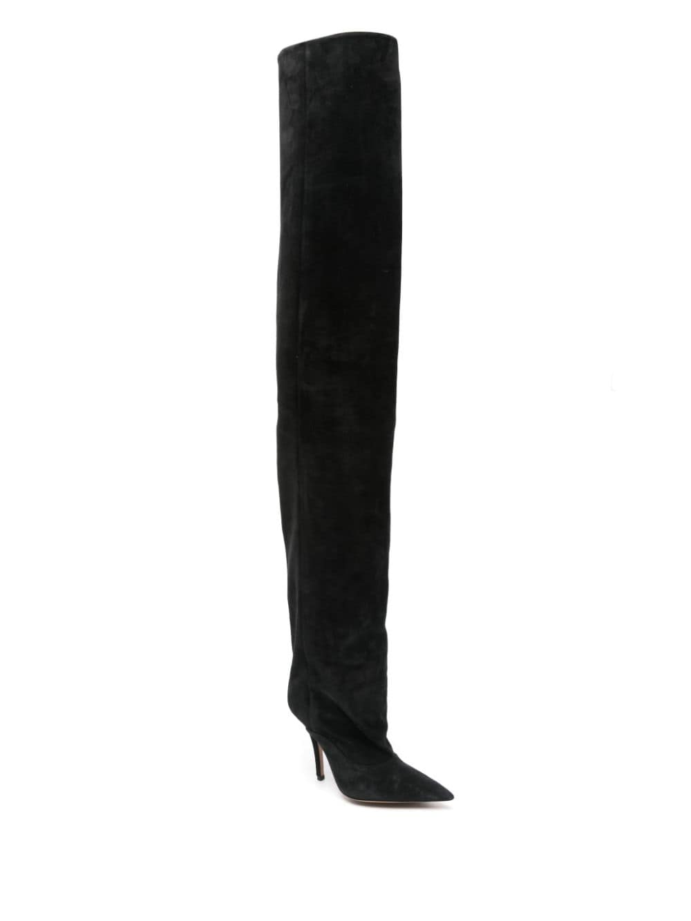 Paris Texas 110mm suede boots - Zwart