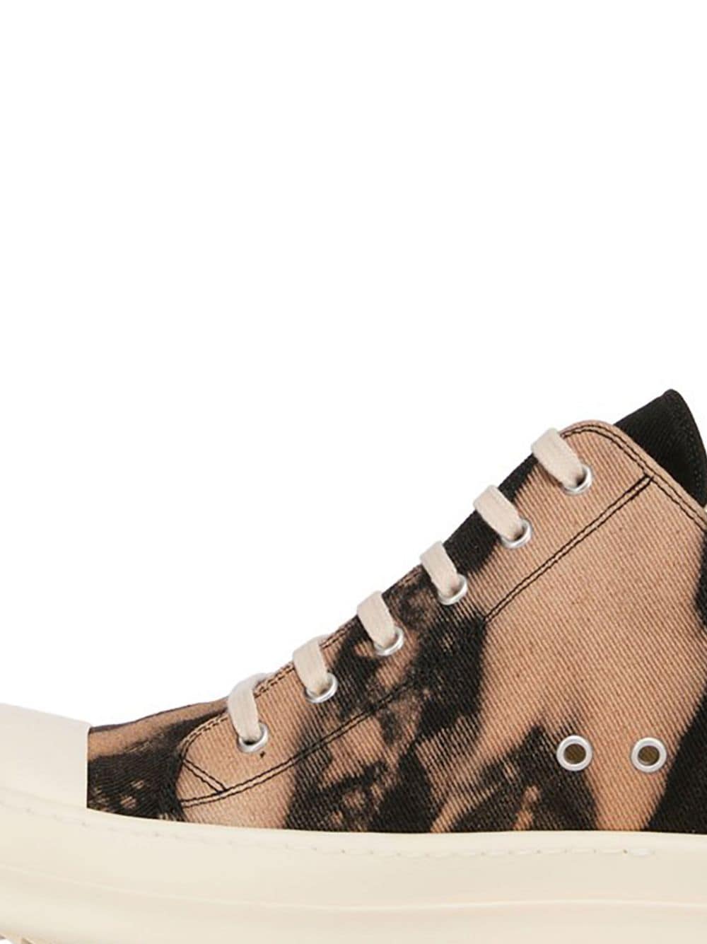 Rick Owens DRKSHDW Sneakers met tie-dye print Zwart