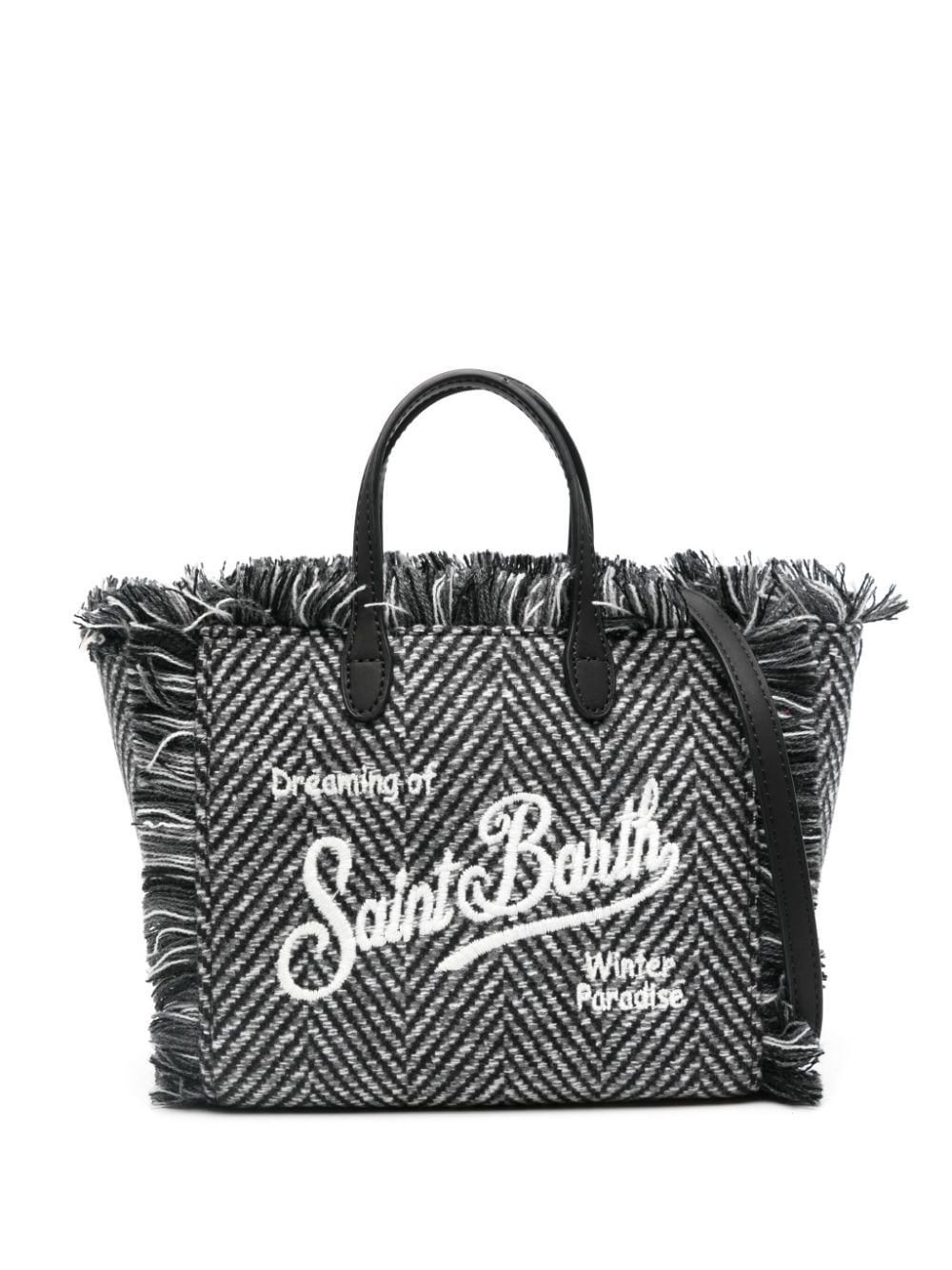 Shop Mc2 Saint Barth Mini Vanity Tote Bag In Black