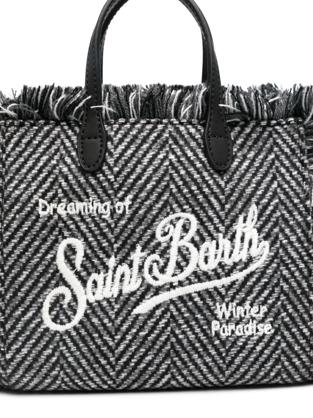 Shop Mc2 Saint Barth Mini Vanity Tote Bag In Black