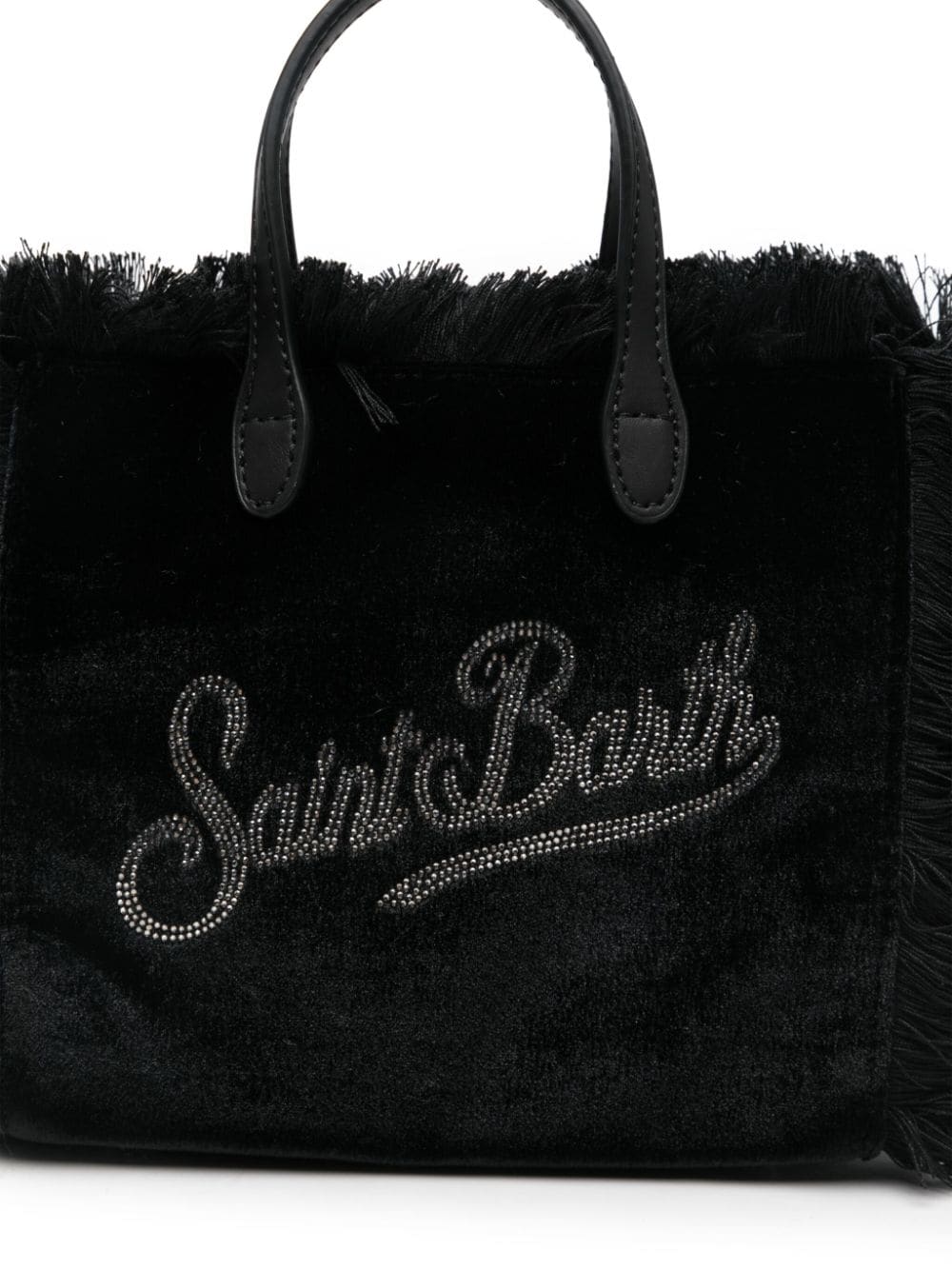 Shop Mc2 Saint Barth Mini Vanity Tote Bag In Black