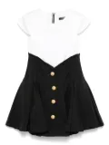 Balmain Kids pleated dress - Black