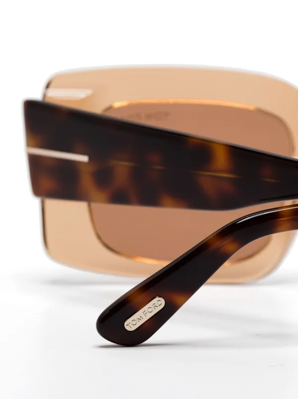TOM FORD ブラウンオーバーサイズサングラス トムフォード TOM FORD サングラス レディース メンズ