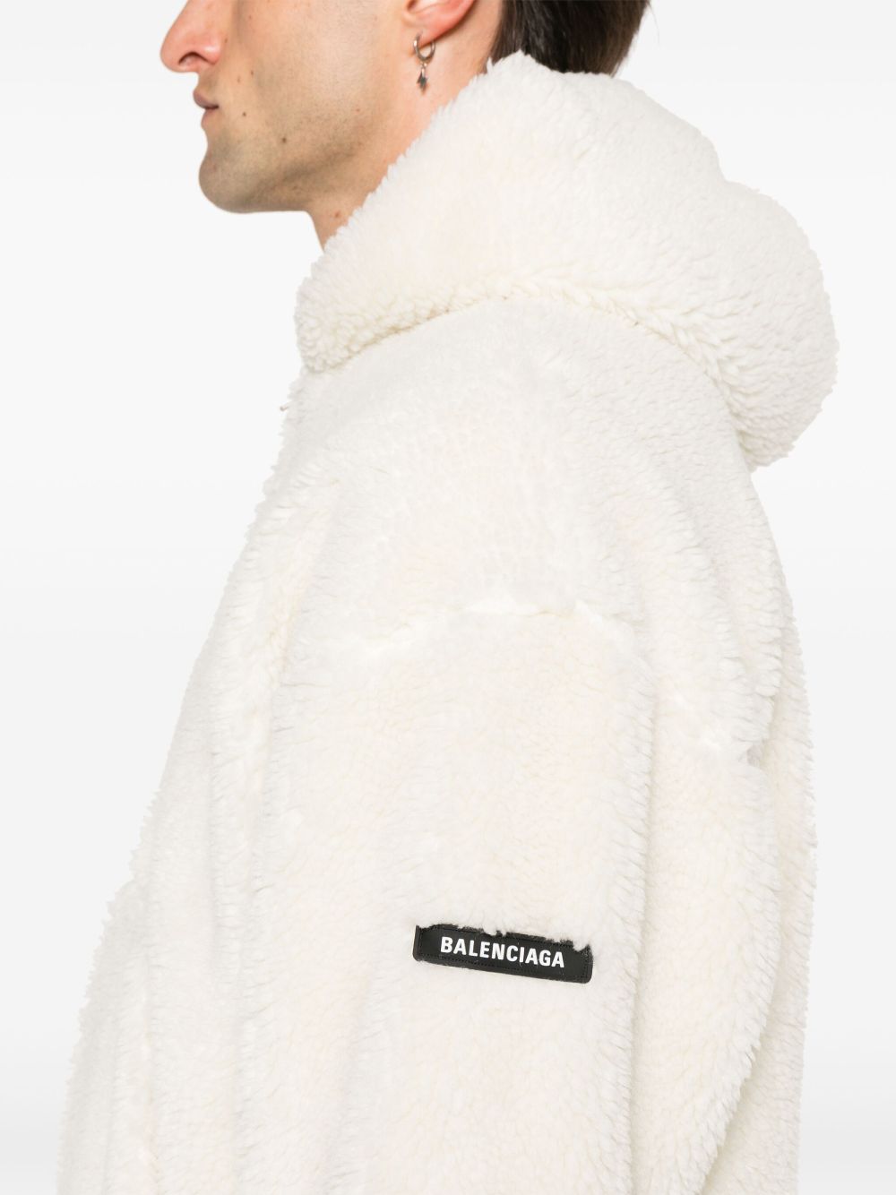 Balenciaga faux-shearling jacket Men