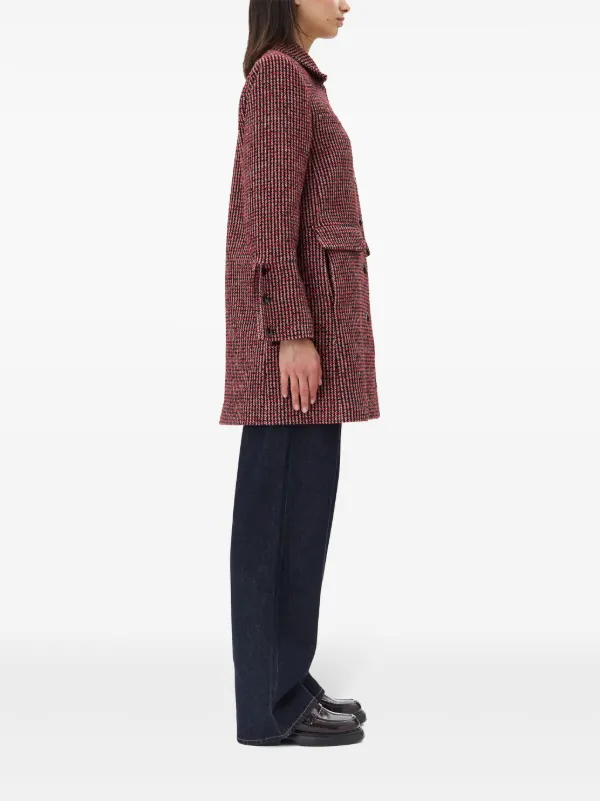 Wolle Bershka Trenchcoat Kariert Kurze Cabanjacken Für Damen