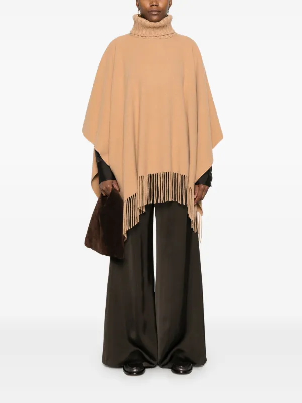 ポンチョ・ケープ FABIANA FILIPPI Women Capes SAD275A006L402 VRU Silver Fabiana Filippi Platinum Lucky Poncho | Brown | FARFETCH