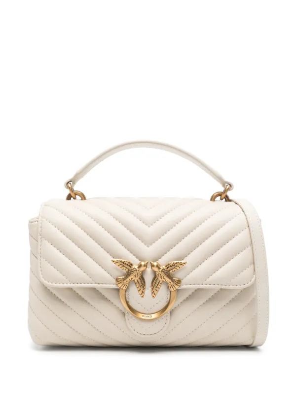 PINKO Mini Handbag Lady Love Bag Puff Chevron | Neutrals | FARFETCH