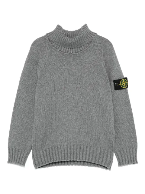 Stone Island Junior Suéter gola alta