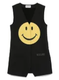 Moschino Kids smiley dress - Black