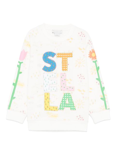 Stella McCartney Kids logo-appliqué sweatshirt