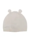 Il Gufo applied-ears wool beanie hat - Neutrals