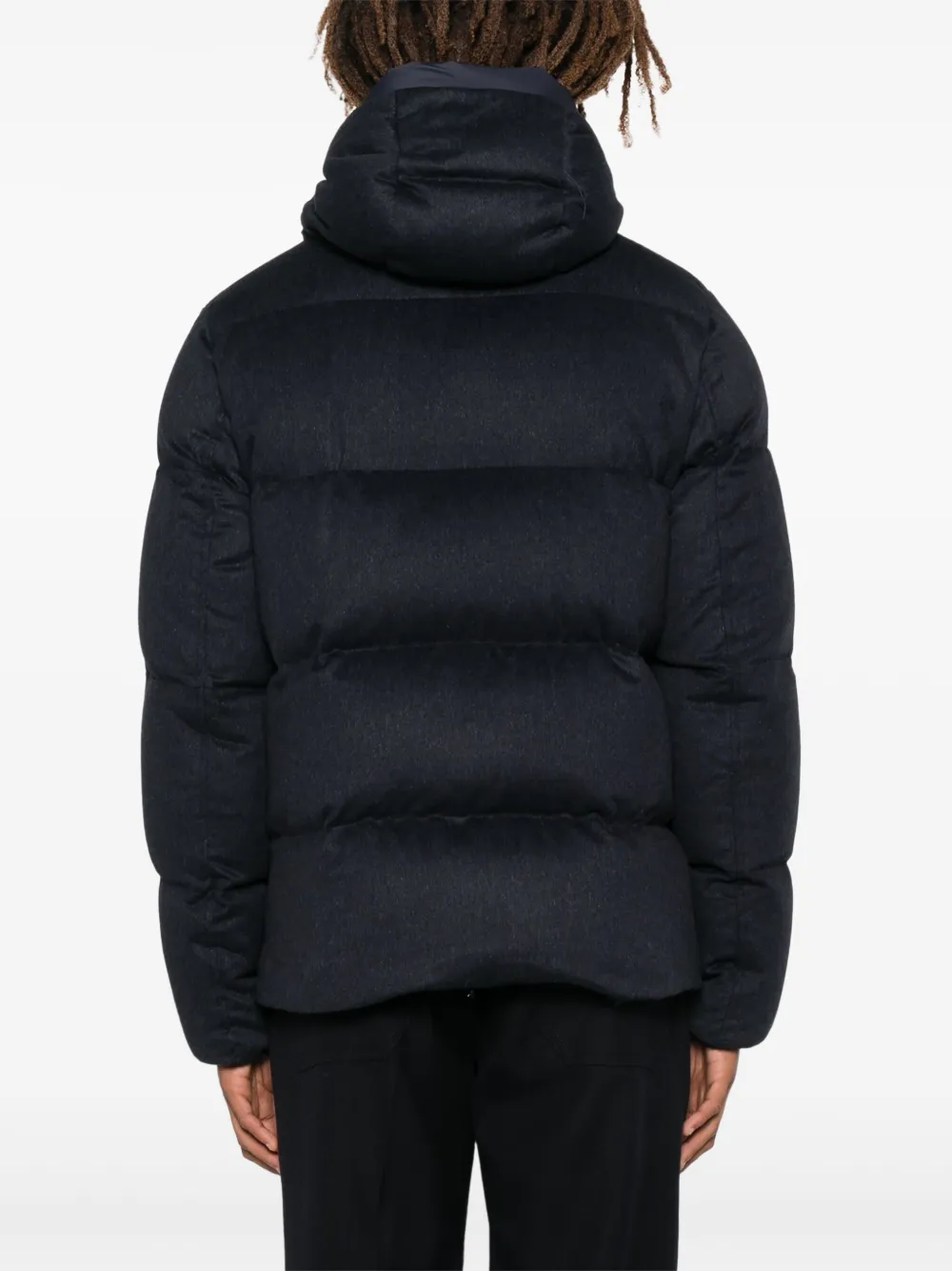 Herno Brushed Puffer Jacket In Blue