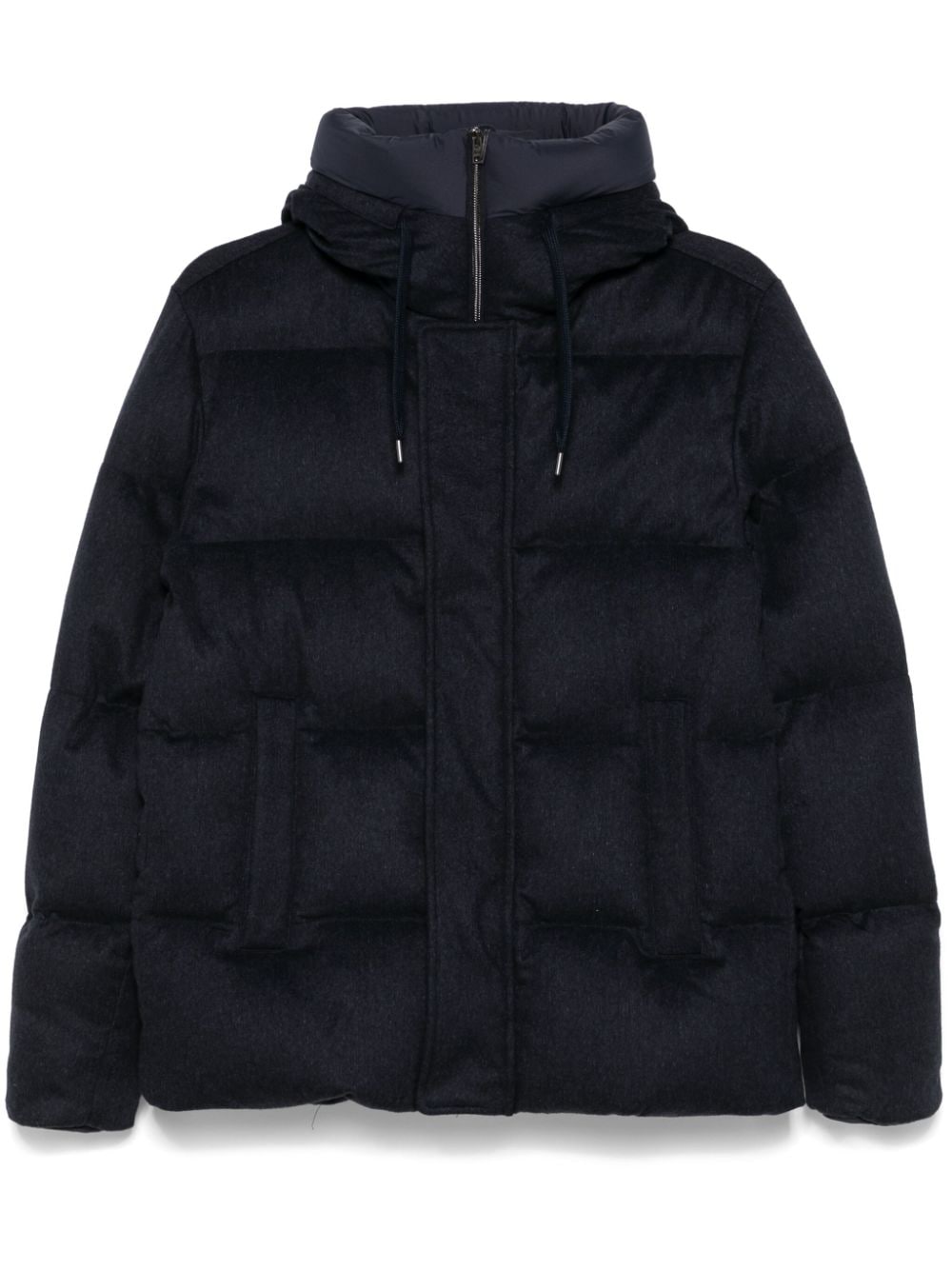 Herno brushed puffer jacket - Blue