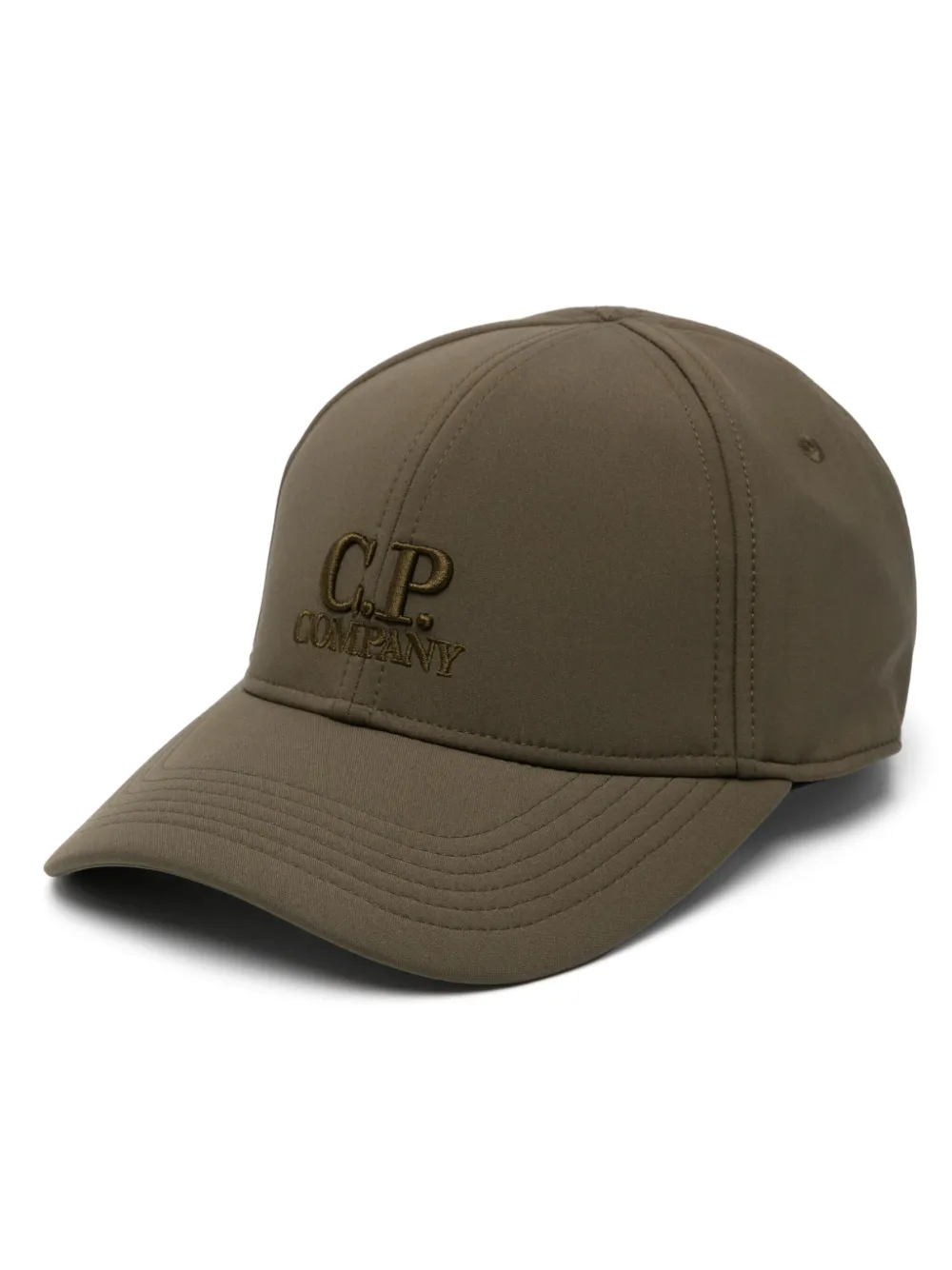 C.P. Company Shell-R pet met geborduurd logo Groen