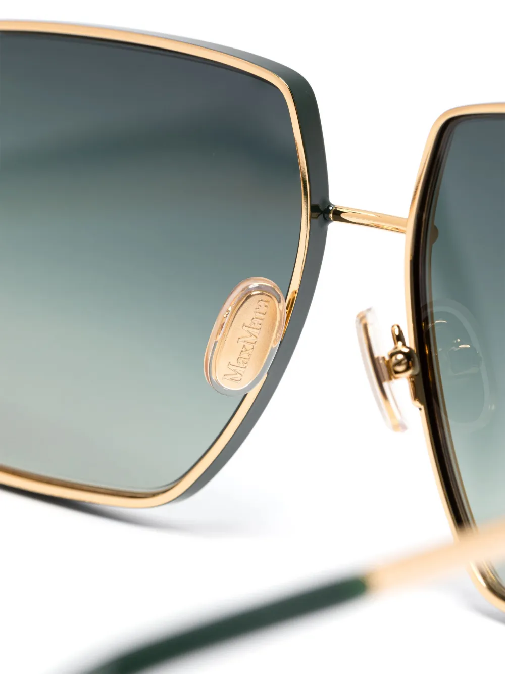 Max Mara Eyewear Oversize-frame Sunglasses In 绿色
