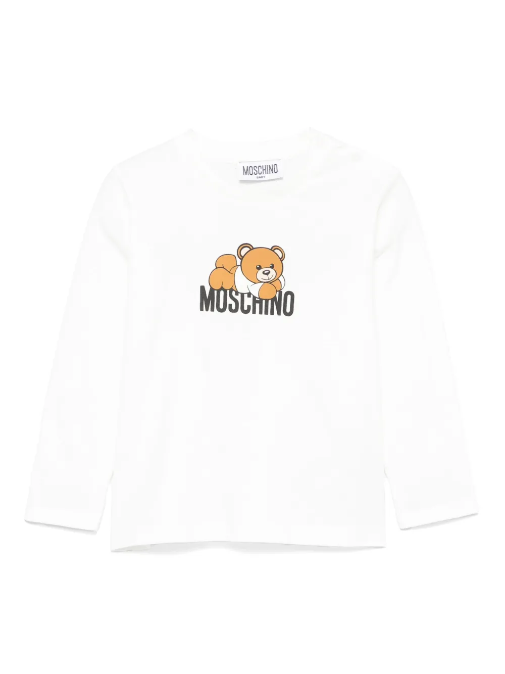 Moschino Kids Leo Teddy プリント Tシャツ - ホワイト Moschino Kids Leo Teddy プリント Tシャツ - ホワイト