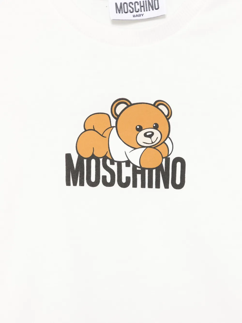 Moschino Kids T-shirt met print Wit
