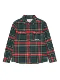 MC2 Saint Barth Kids Ski Snoopy Tartan shirt - Green