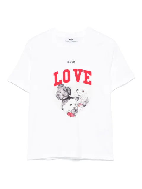 MSGM Kids graphic-print T-shirt