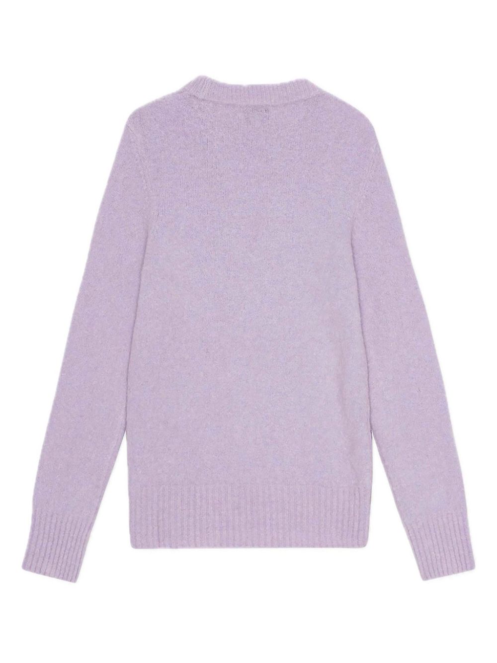 GANNI brushed long sleeve jumper Women