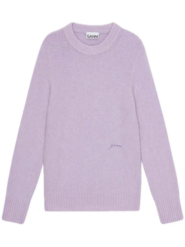 GANNI 売れ筋商品|||ガニー ニット&セーター アウター レディース Sweaters Purple 25562643_55606198_600.jpg