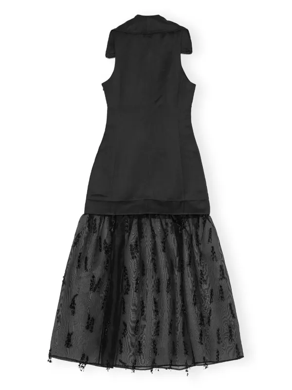 GANNI layered-design Midi Dress | Black | FARFETCH UZ GANNI layered-design Midi Dress | Black | FARFETCH UZ