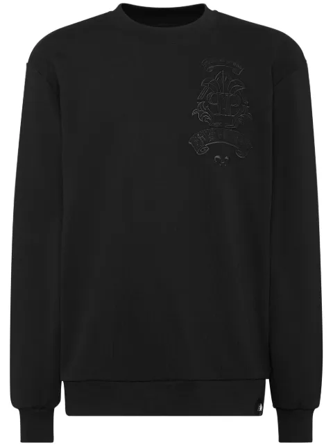 Philipp Plein logo-embroidered sweatshirt 