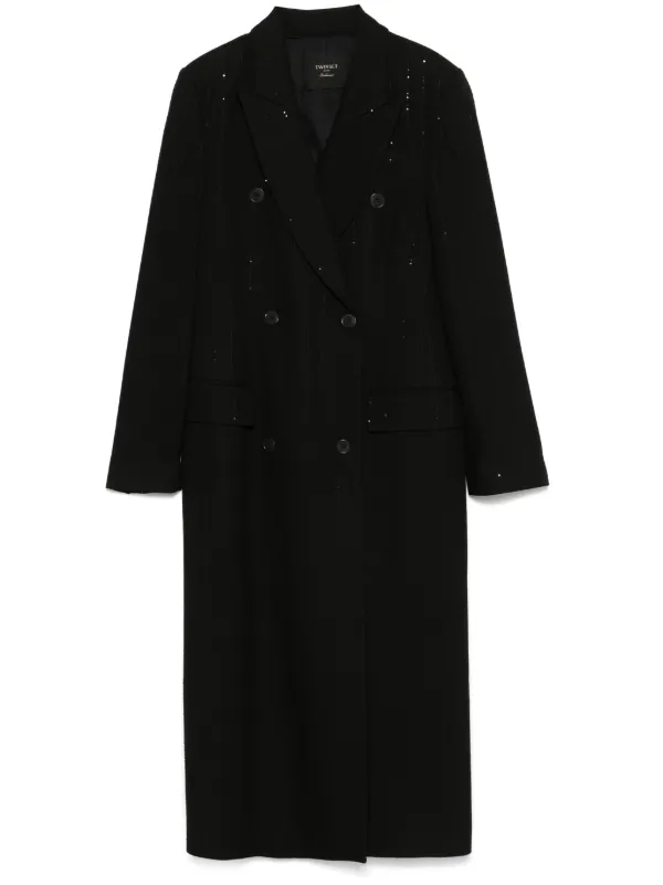 TWINSET スパンコール コート | ブラック | FARFETCH JP