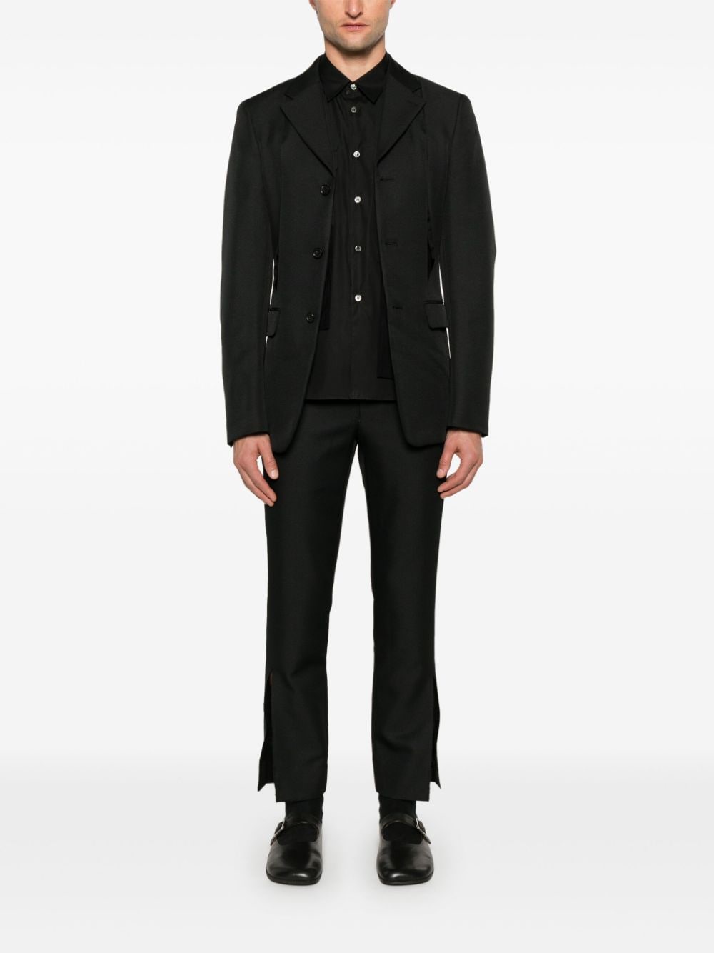 Comme des Garçons Homme Plus tapered trousers - Zwart