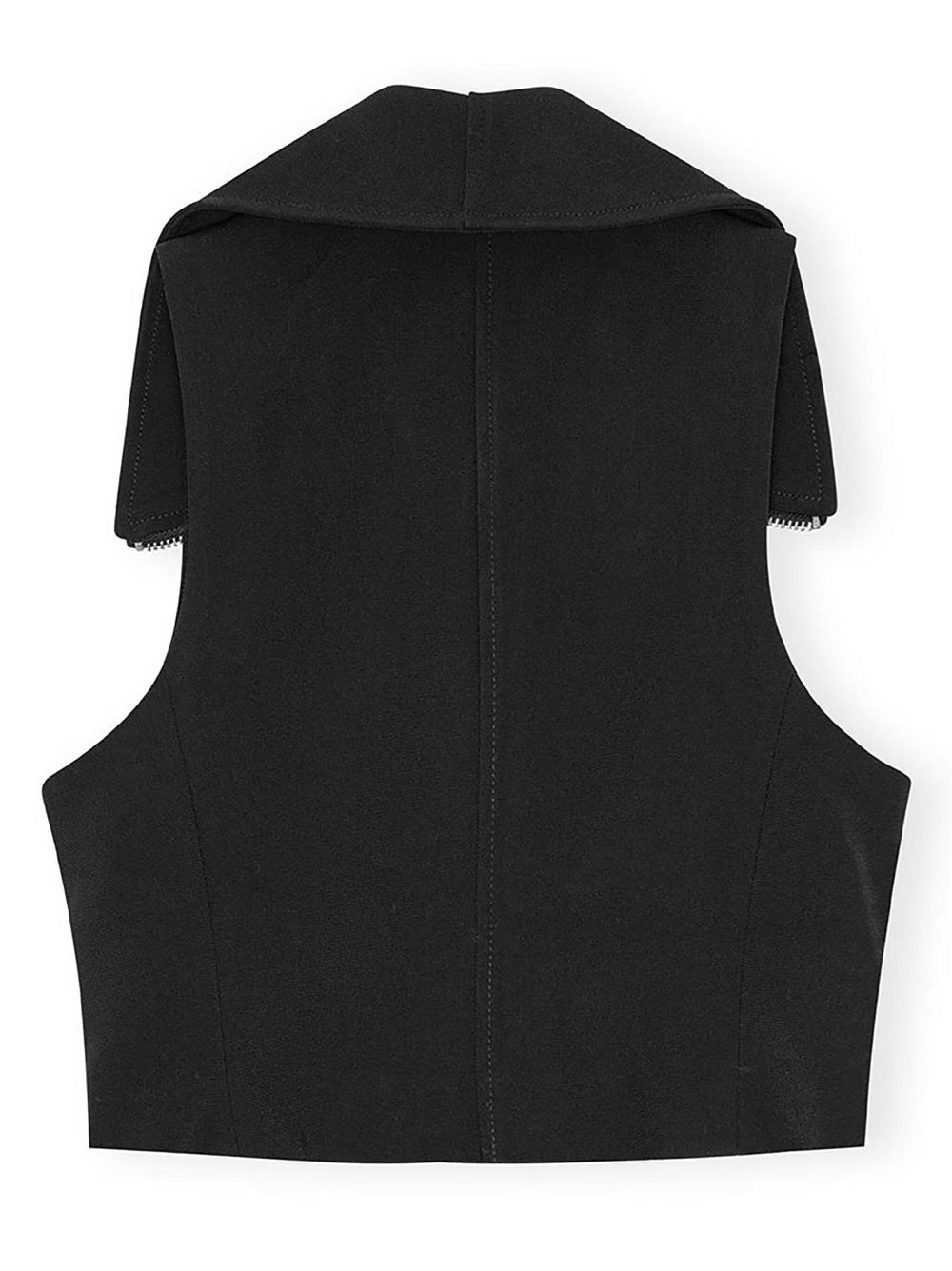 GANNI sleeveless zipped vest Women