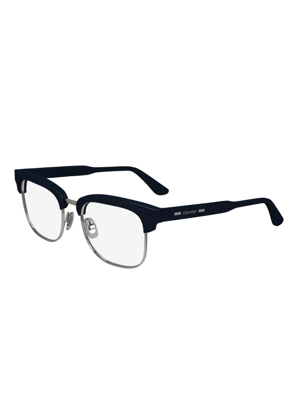 Calvin Klein Bril met gegraveerde neuskussentjes Blauw