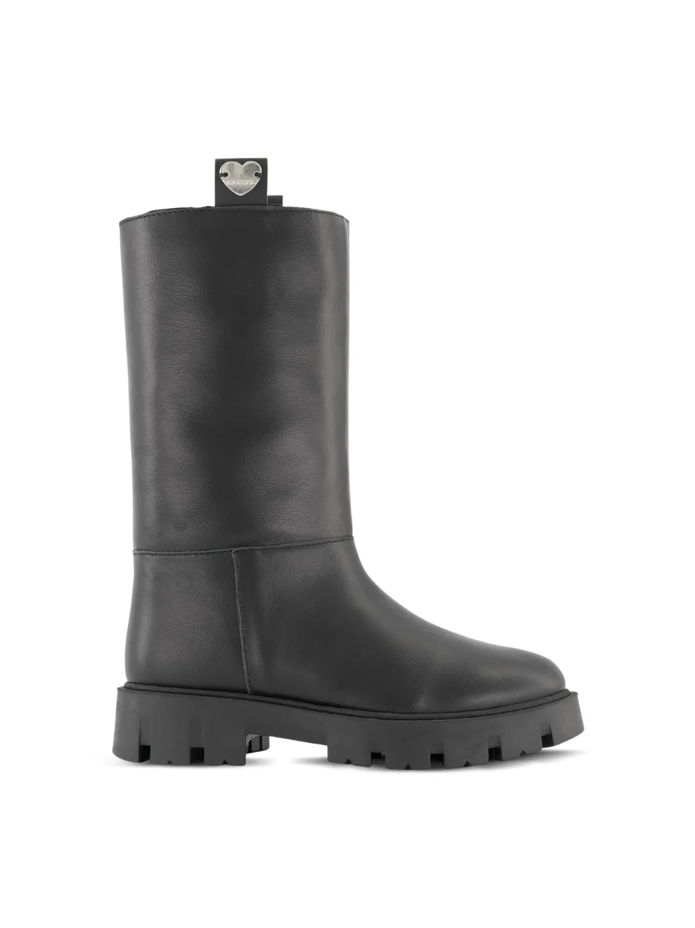 Shop Monnalisa Leather Boots In Black