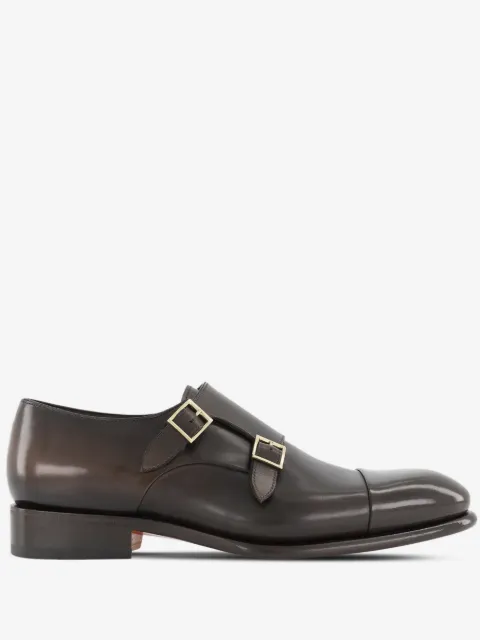 Santoni monk strap shoes