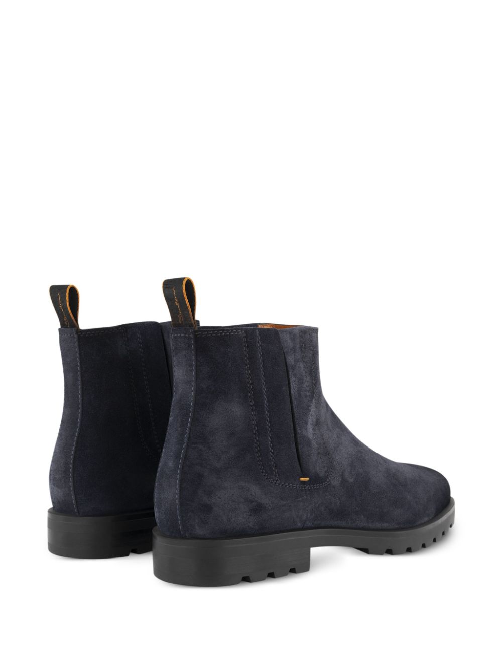 Shop Santoni Chelsea Boots In Blue