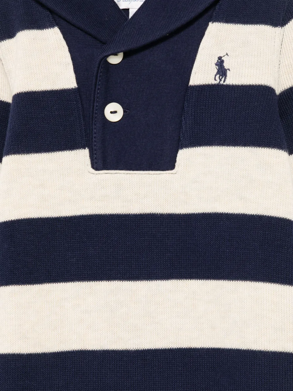 POLO RALPH LAUREN KIDS Gestreepte romper Blauw