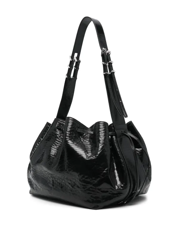 バッグ・カバンその他 Givenchy Pumpkin medium bag in black cracked patent leather Givenchy Medium Pumpkin Shoulder Bag | Black | FARFETCH