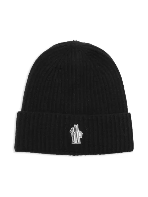 MONCLER GRENOBLE KIDS logo-patch beanie 