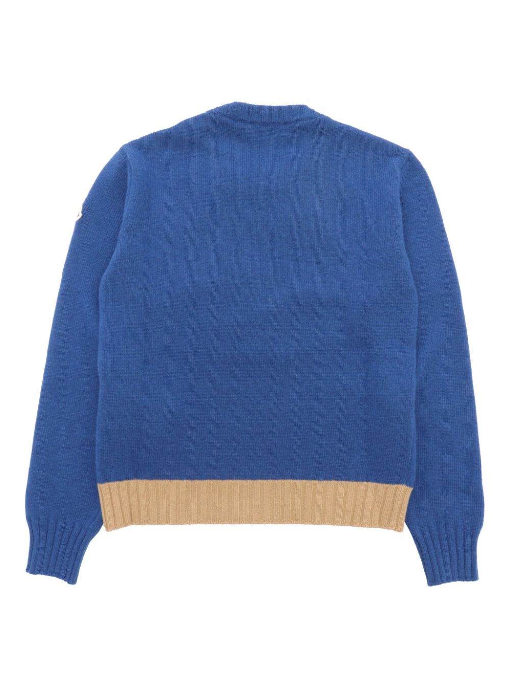 Moncler Enfant embroidered sweater - Blauw