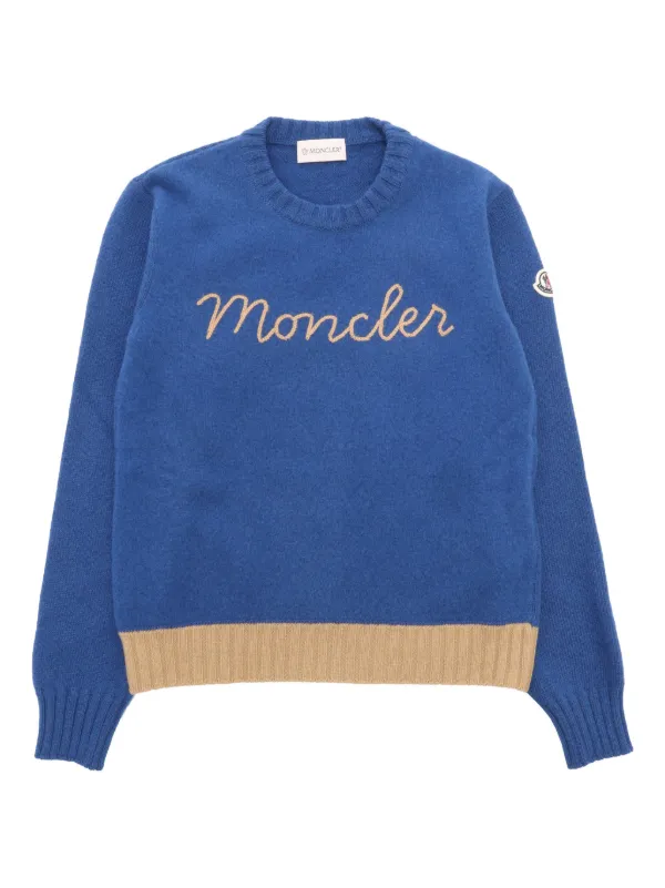 Moncler blue sweater discount