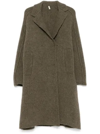 boboutic 圧縮ニットミドルコート 濃グレー イタリア製 驚く軽量