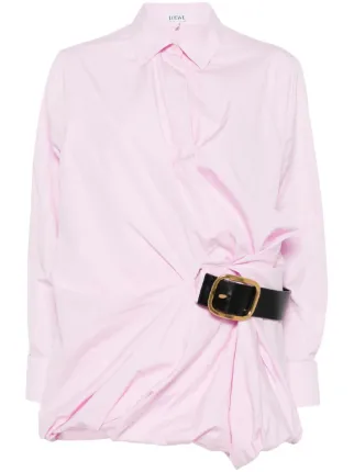 LOEWE ベルテッド シャツ | ピンク | FARFETCH JP
