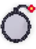 Seletti Pixel wall mirror - Grey