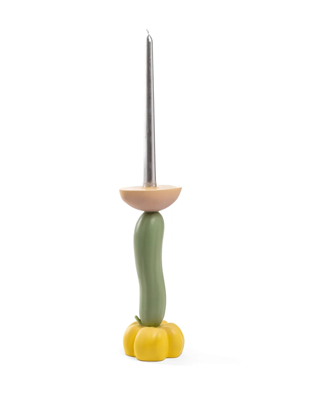 Seletti Vitamin Cucumber Candle Holder (26.5cm) In Green