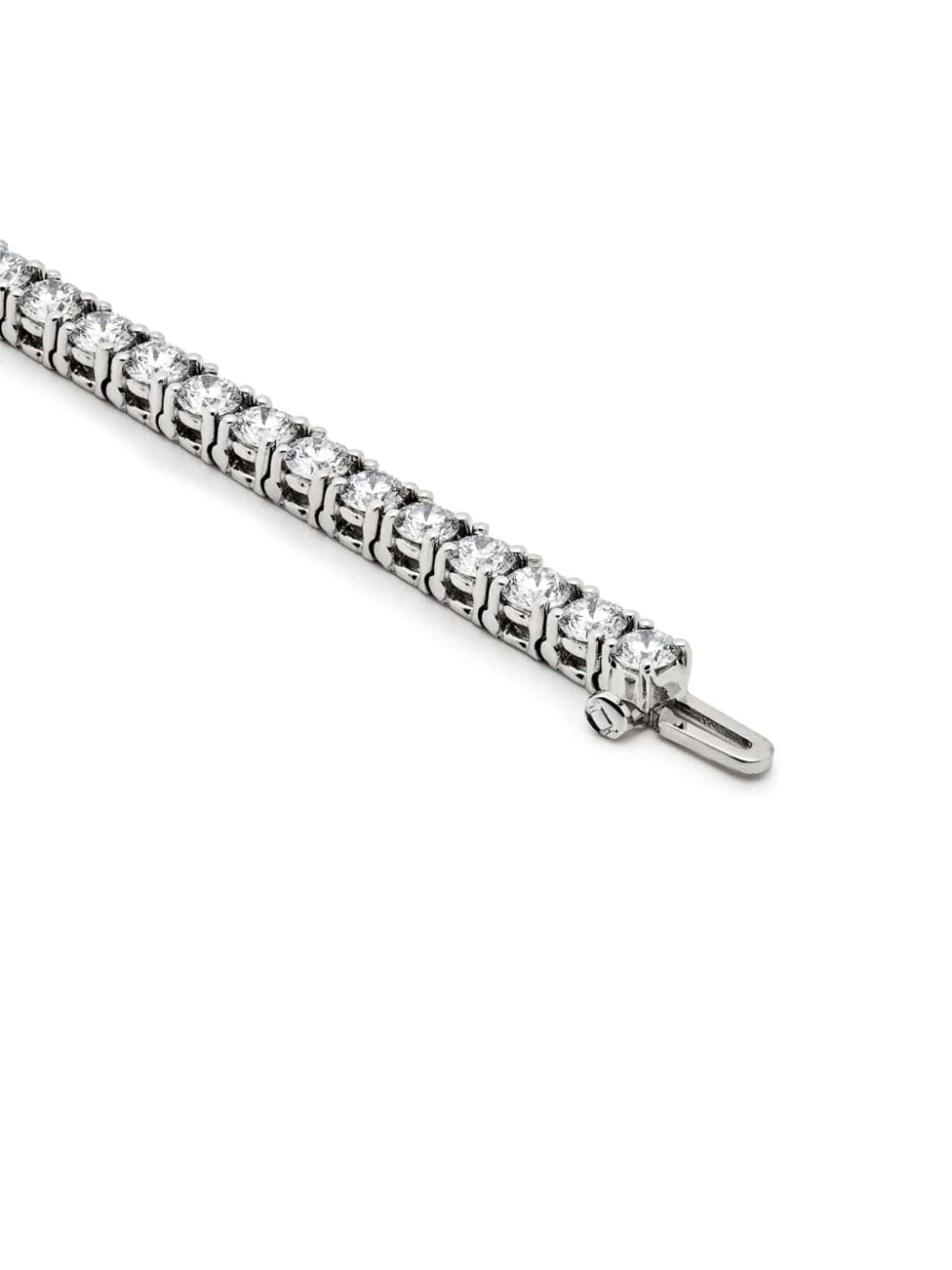 Shop Jewels Aficionado 18kt White Gold Diamond Tennis Bracelet In Silver